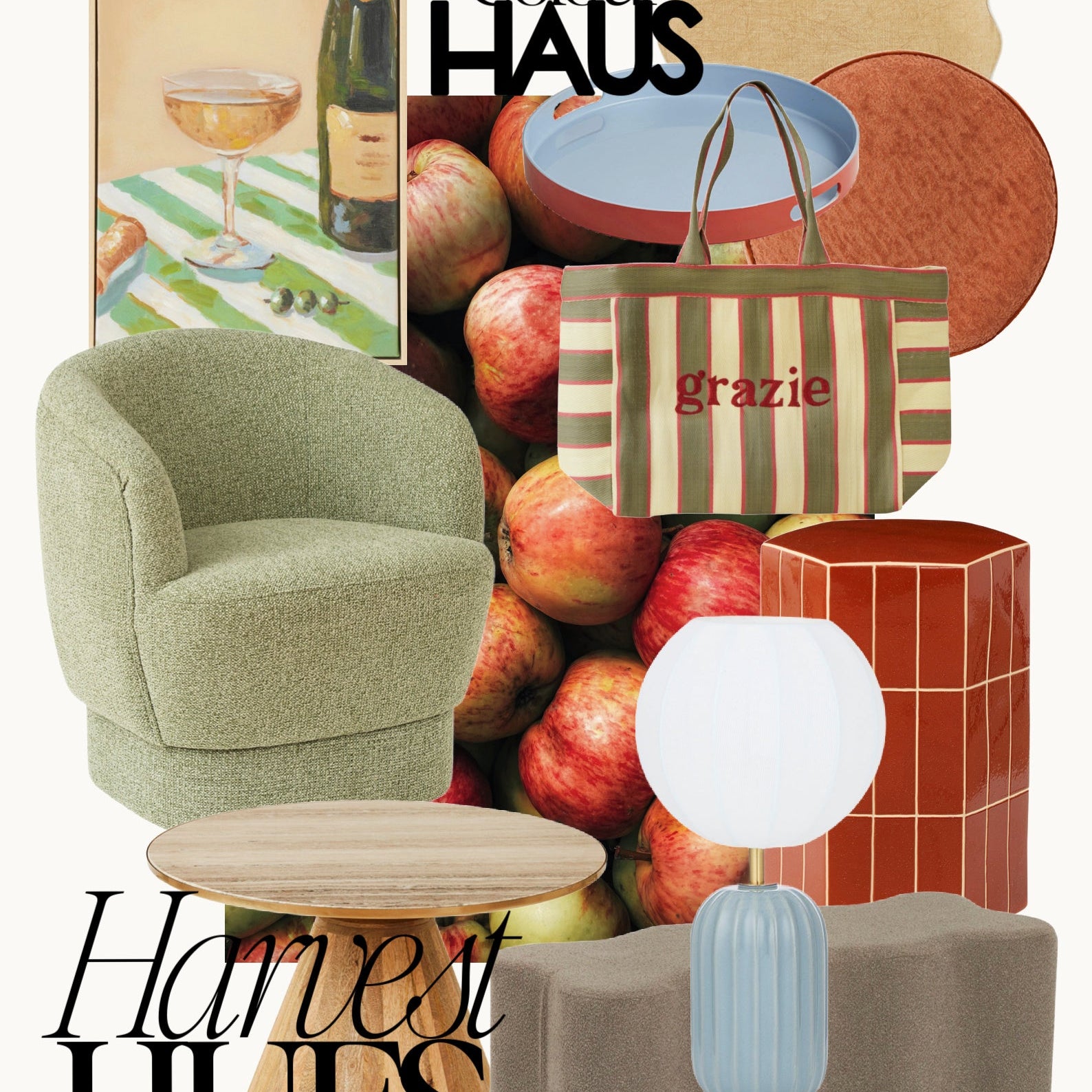 Warm, fresh tones that bring the season home.