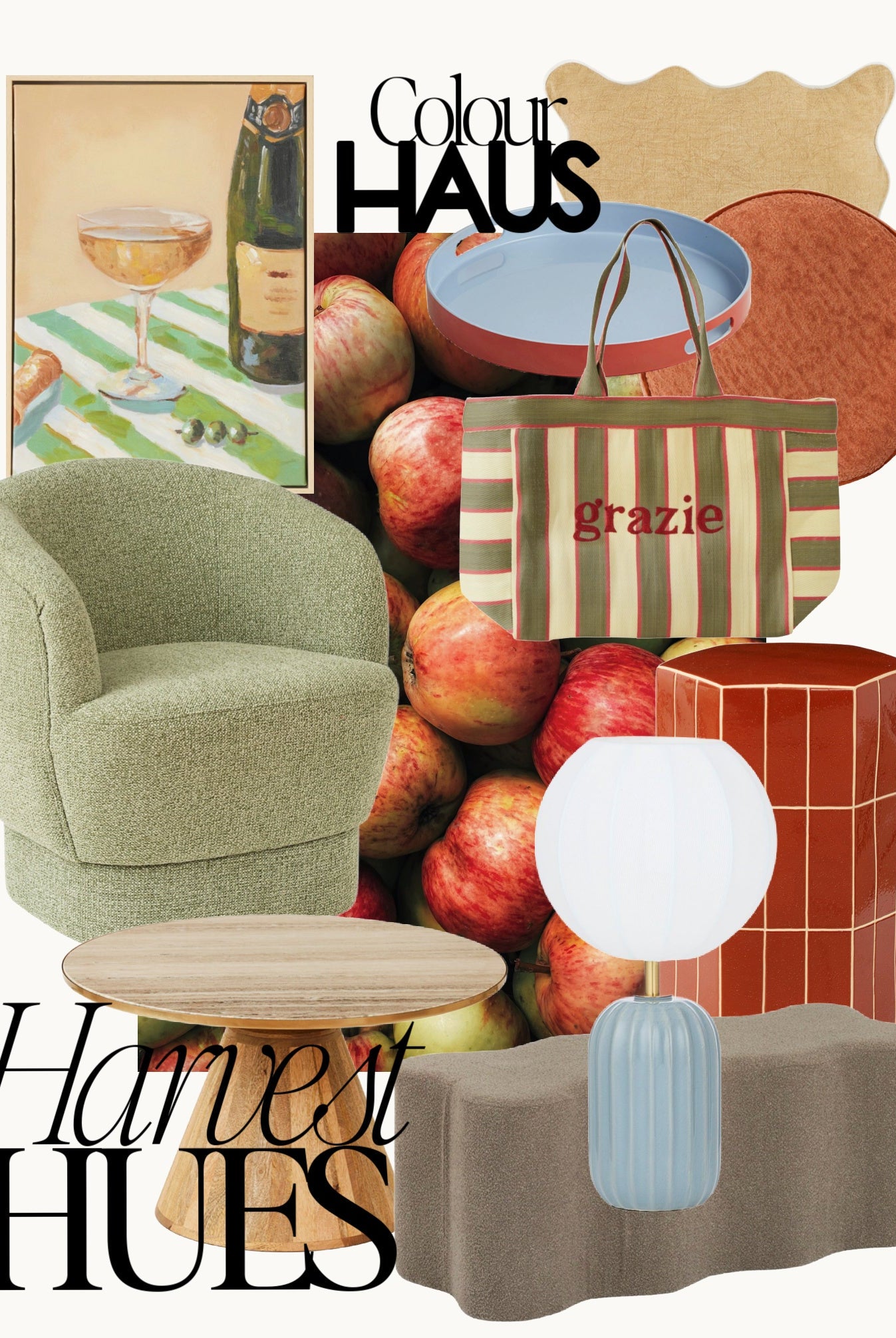 Warm, fresh tones that bring the season home.