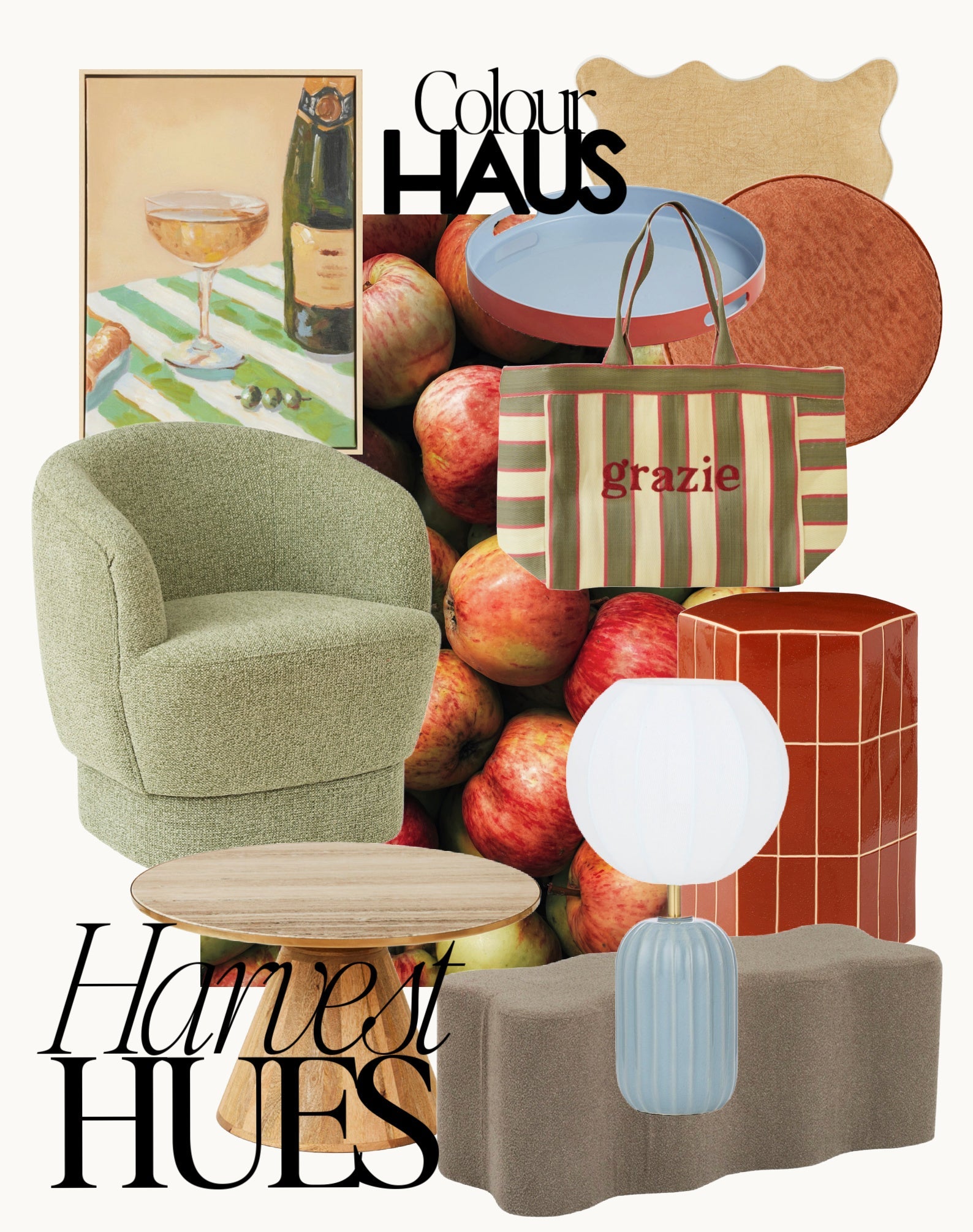 Warm, fresh tones that bring the season home.