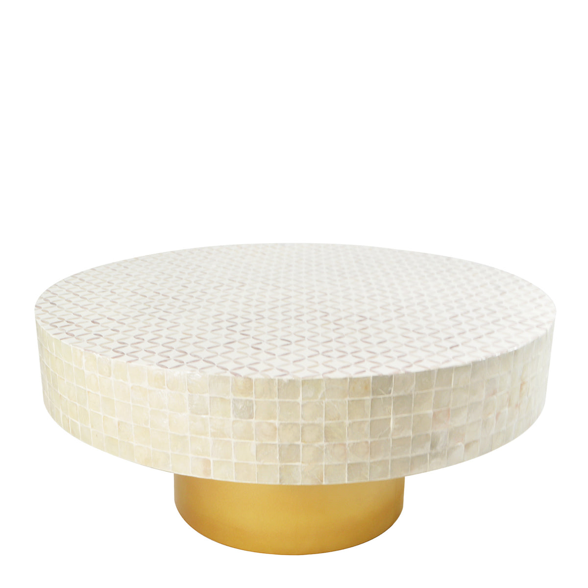 Cupertino Shell Inlay Round Coffee Table – HAUSETTE®
