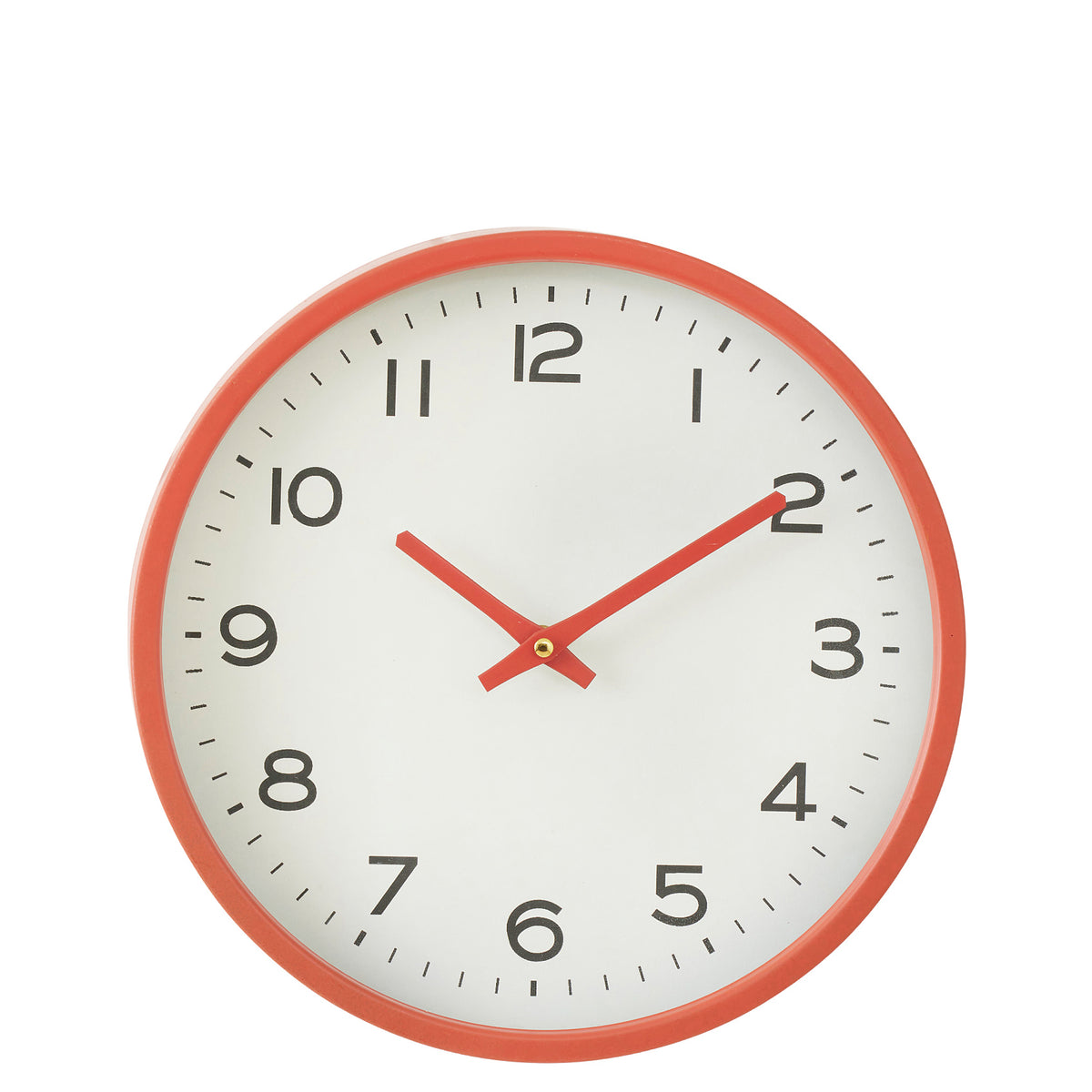 Romeo Metal Clock in Red and White – HAUSETTE®